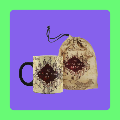 Caneca Harry Potter Mapa do Maroto + Saquinho exclusivo