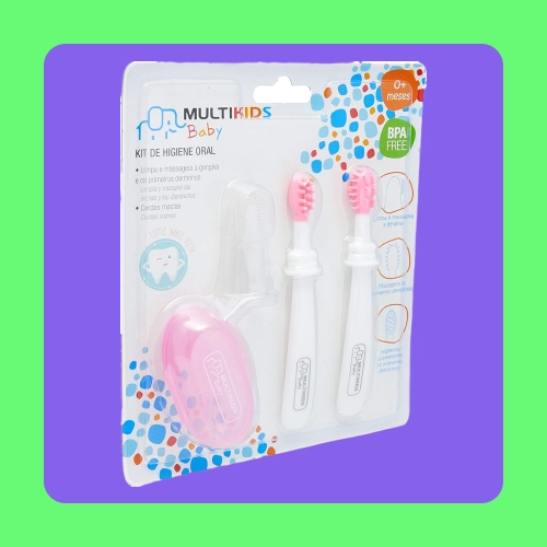 Kit de Escovação e Massageador Gengival