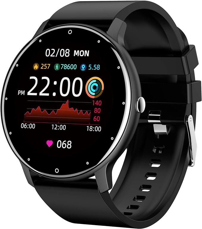Relógio Inteligente Bluetooth Haiz IP67 44mm My Watch I Fit PRETO HZ-ZL02D